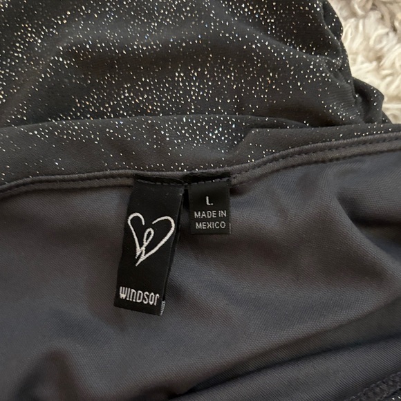 Windsor Shimmering Black One-Shoulder Dress - Picture 2 of 2